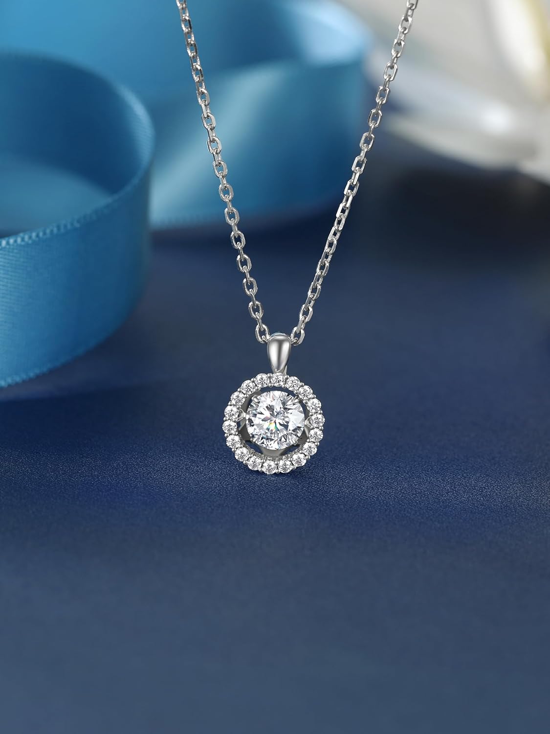 Heart Necklace for Women, Sparkling Gift for Her Necklace for Anniversary Christmas Valentines